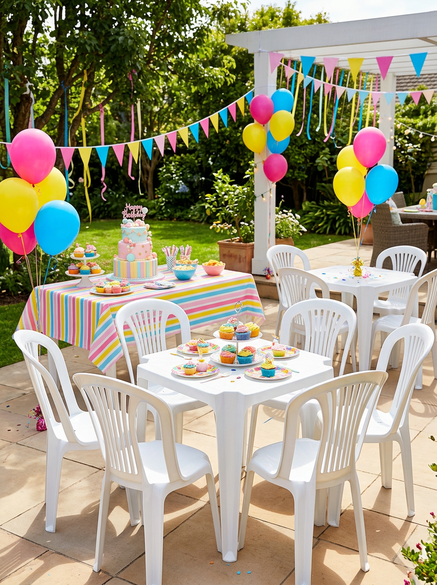 Festa de aniversário colorida